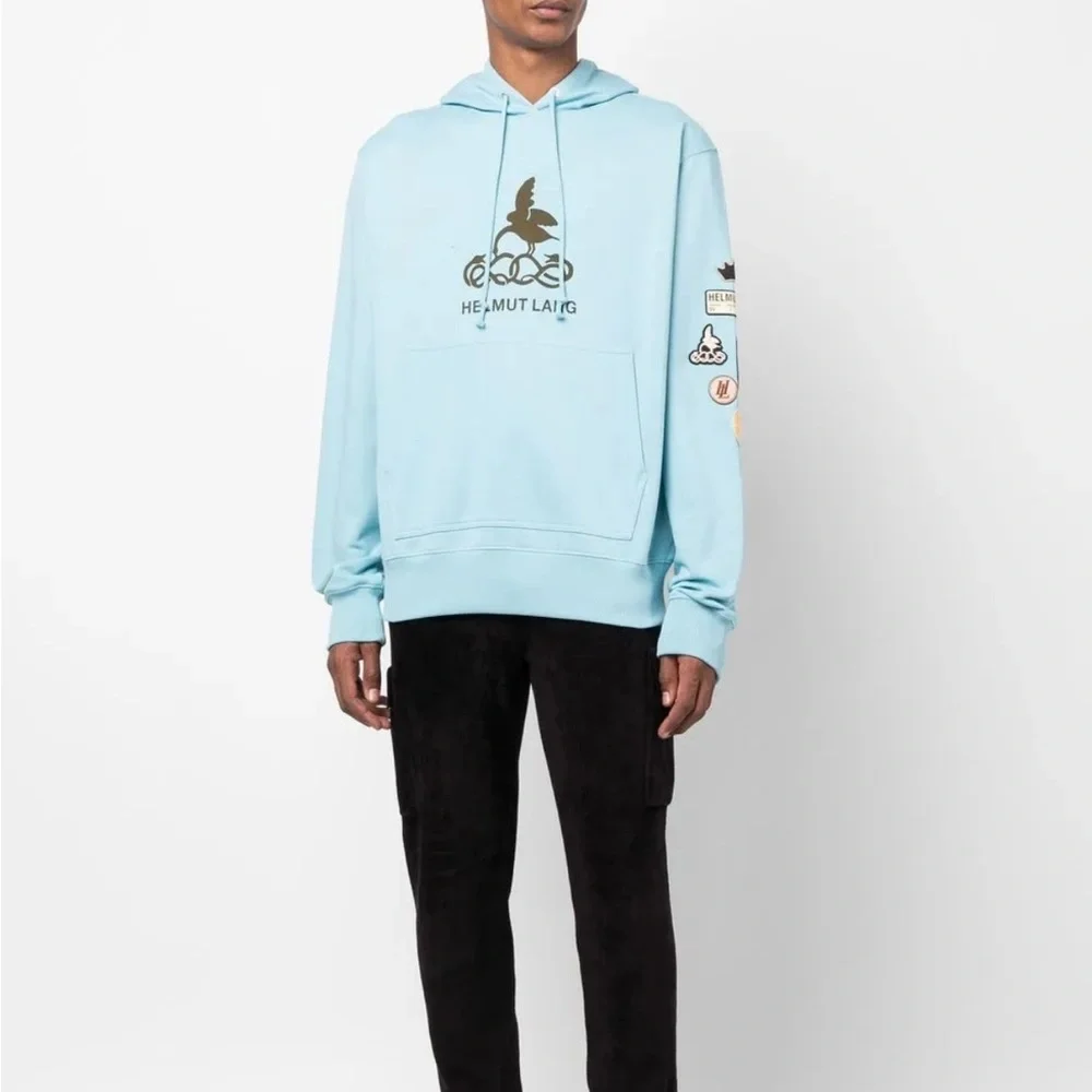 HELMUT LANG SOCIETAS HOODIE- TOPAZ - Picture 2 of 16
